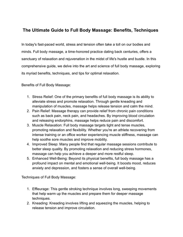 Mind, Body, And Want: Holistic Advantages Of Erotic Spa Remedies